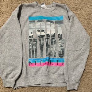 Light grey Ft. Myers beach crew neck